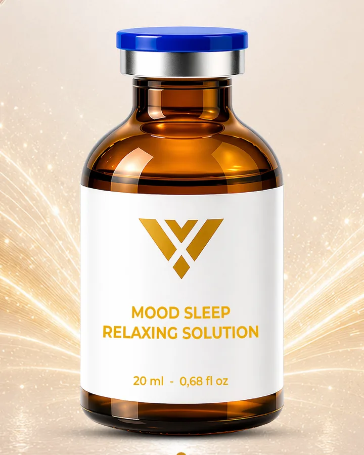 IVIXIR Mood Sleep Relaxing Solution — L-tryptophan and magnesium rest and sleep care concept