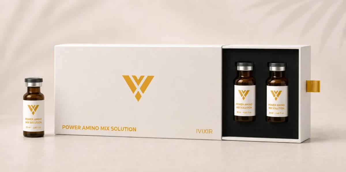 IVIXIR Power Amino Mix Solution — amino acid complex anti-aging care concept